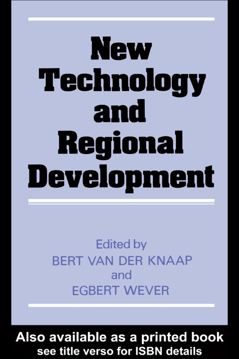 Cover image for book New Technology and Regional Development
