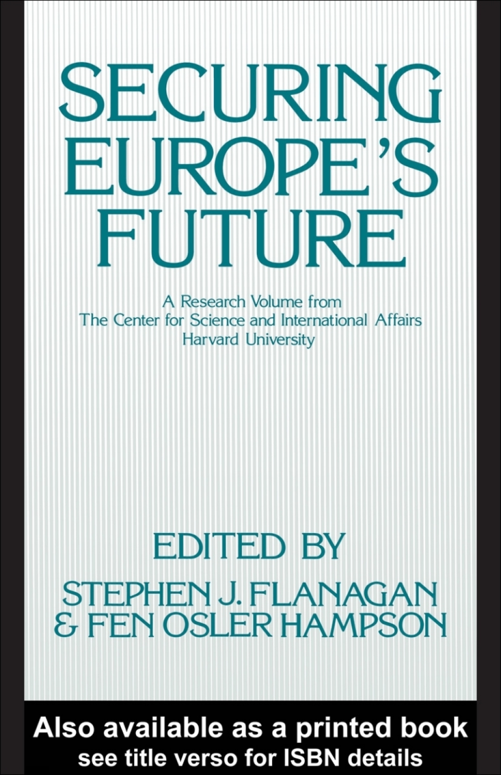 Securing Europe's Future (eBook) - Stephen Flanagan; Fen Osler Hampson