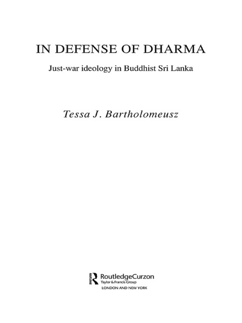 Cover image for book In Defense of Dharma
