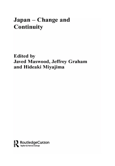 Cover image for book Japan - Change and Continuity