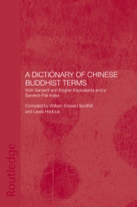 Cover image: A Dictionary of Chinese Buddhist Terms 2nd edition 9780700703555