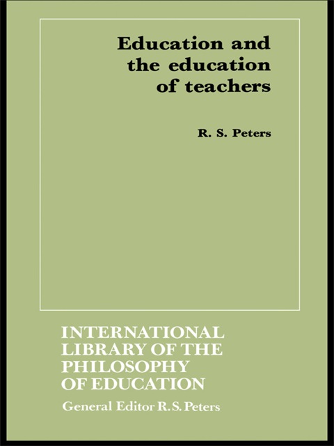 Cover image for book Education and the Education of Teachers
