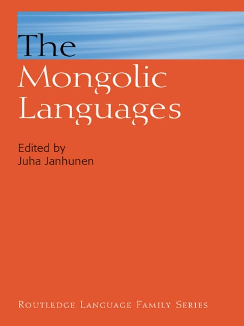 Cover image for book The Mongolic Languages