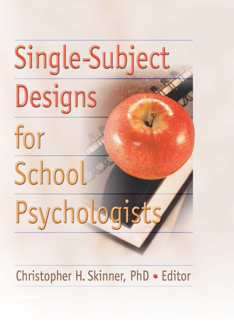 Cover image for book Single-Subject Designs for School Psychologists