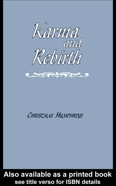 Cover image for book Karma and Rebirth