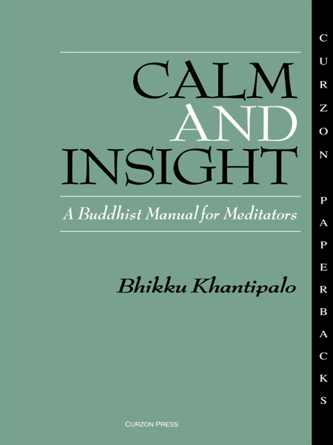 Cover image for book Calm and Insight