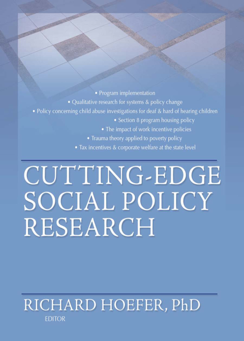 Cover image for book Cutting-Edge Social Policy Research