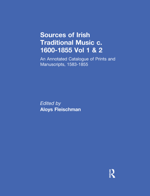 Cover image for book Sources of Irish Traditional Music c. 1600-1855