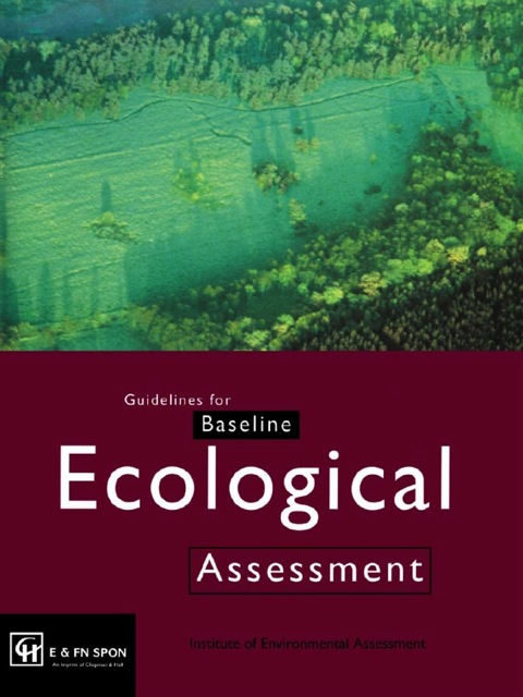 Cover image for book Guidelines for Baseline Ecological Assessment