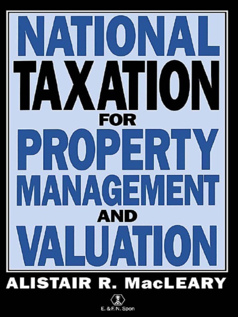 Cover image for book National Taxation for Property Management and Valuation