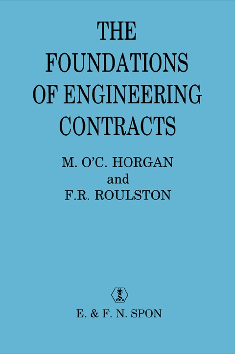 Cover image for book The Foundations of Engineering Contracts