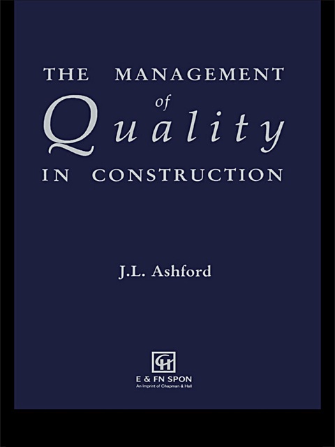 Cover image for book The Management of Quality in Construction