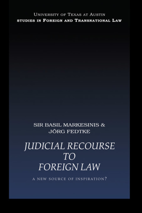 Cover image for book Judicial Recourse to Foreign Law