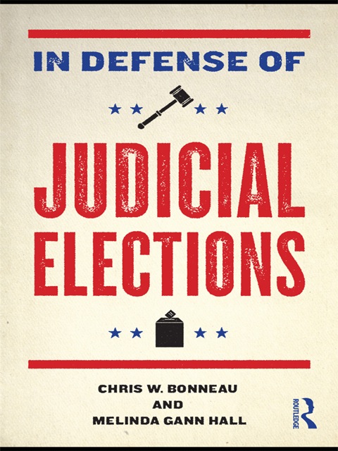 Cover image for book In Defense of Judicial Elections