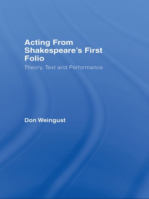 Cover image for book Acting from Shakespeare's First Folio