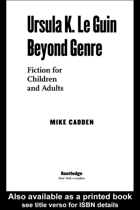 Cover image for book Ursula K. Le Guin Beyond Genre