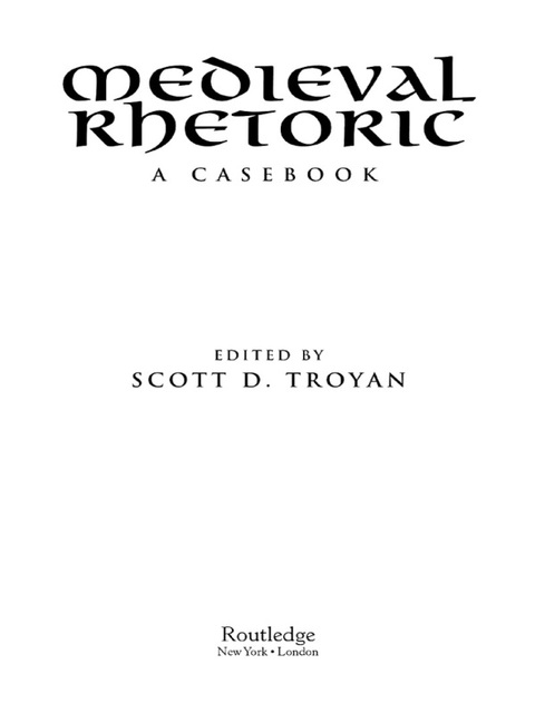 Cover image for book Medieval Rhetoric