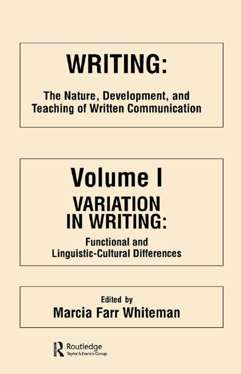 Cover image for book Writing