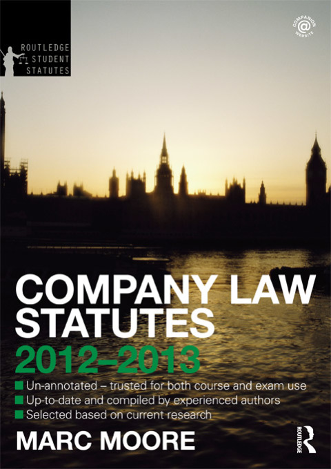 Cover image for book Company Law Statutes 2012-2013
