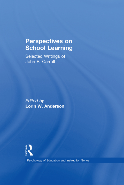 Cover image for book Perspectives on School Learning