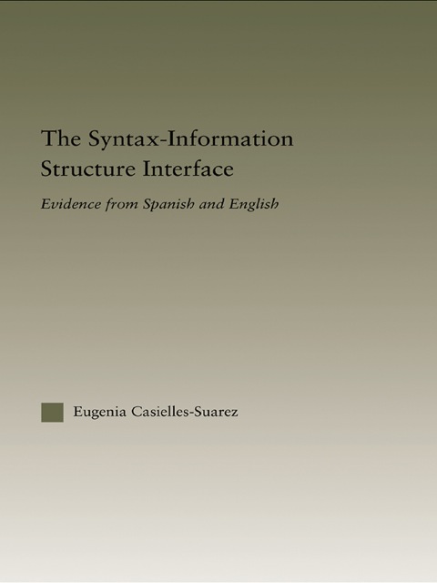 Cover image for book The Syntax-Information Structure Interface