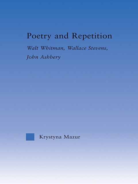 Cover image for book Poetry and Repetition