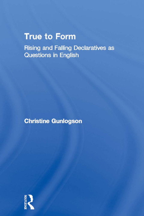 Cover image for book True to Form