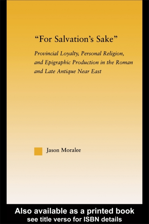 Cover image for book For Salvation's Sake