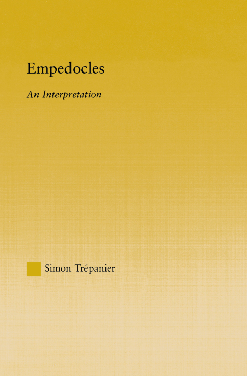 Cover image for book Empedocles