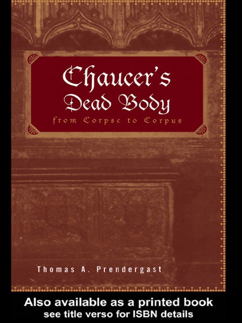 Cover image for book Chaucer's Dead Body