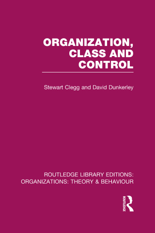 Organization, Class and Control (RLE: Organizations)