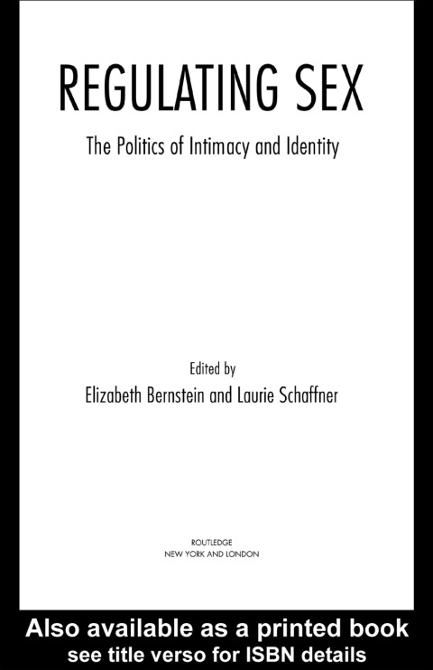 Cover image for book Regulating Sex