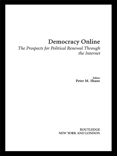 Cover image for book Democracy Online