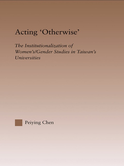Cover image for book Acting Otherwise