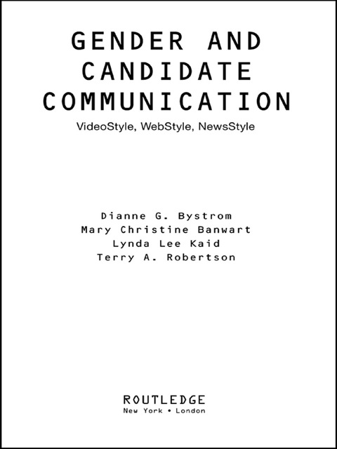 Cover image for book Gender and Candidate Communication