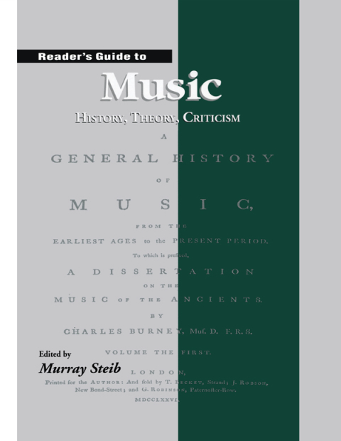 Cover image for book Reader's Guide to Music