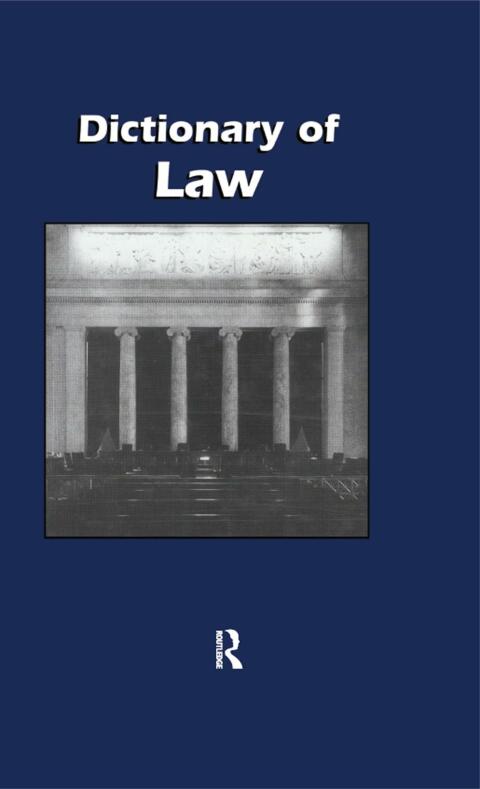Cover image for book Dictionary of Law