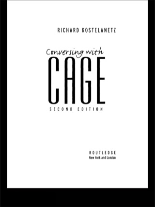 Conversing with Cage