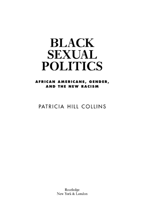 Cover image for book Black Sexual Politics