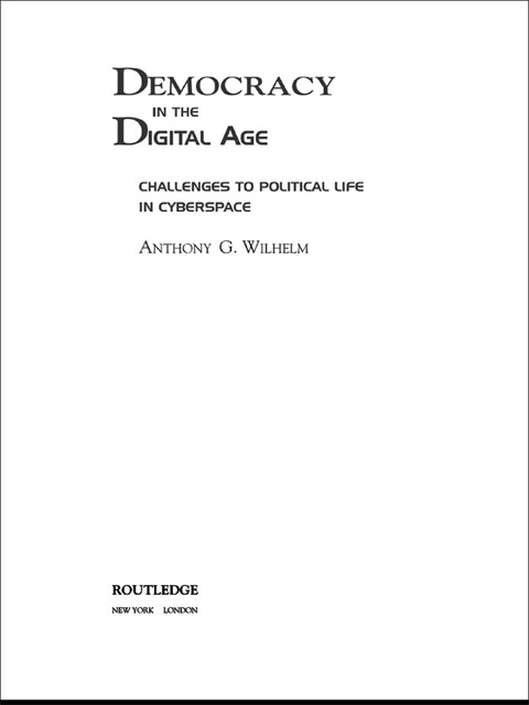 Cover image for book Democracy in the Digital Age