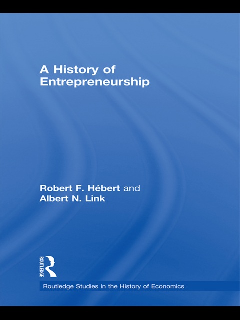 Cover image for book A History of Entrepreneurship