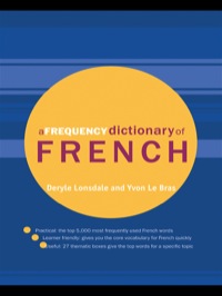 Cover image: A Frequency Dictionary of French 1st edition 9780415775304