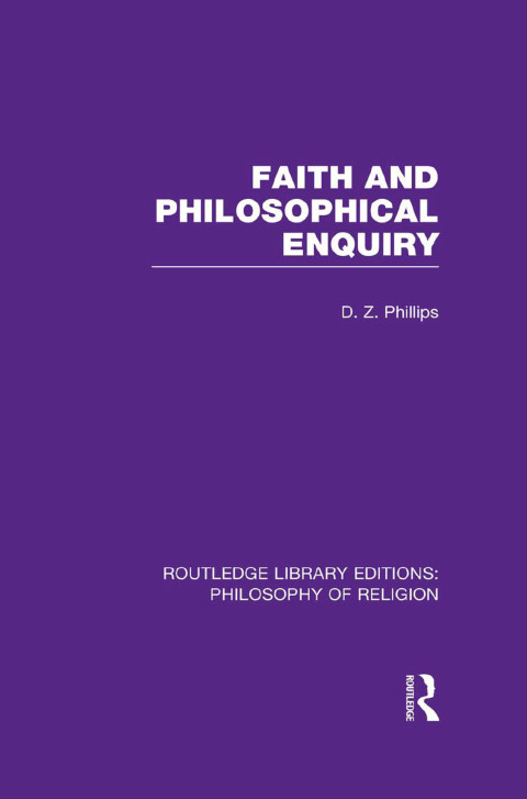 Cover image for book Faith and Philosophical Enquiry