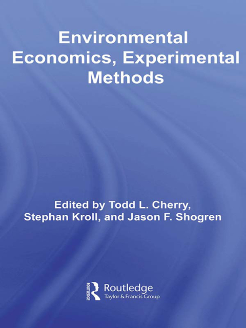 Cover image for book Environmental Economics, Experimental Methods