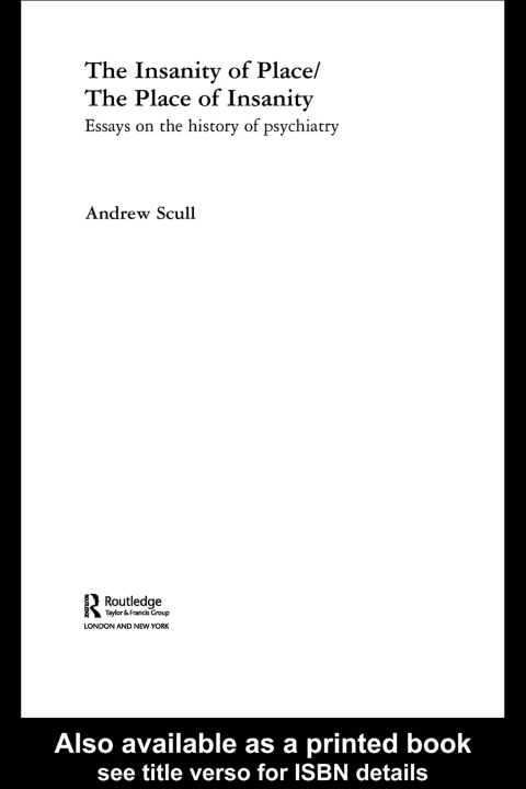 Cover image for book The Insanity of Place / The Place of Insanity