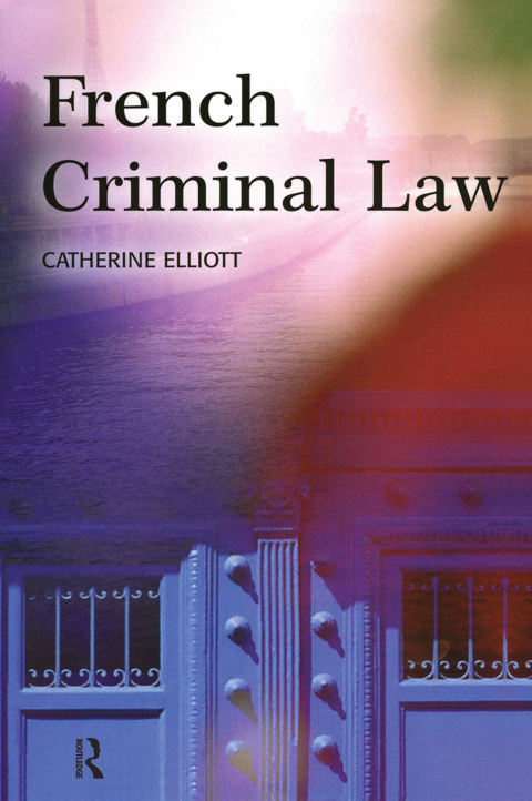 Cover image for book French Criminal Law