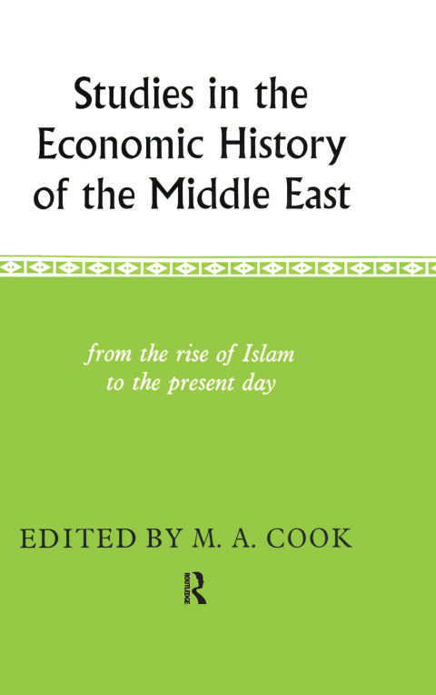Cover image for book Studies in the Economic History of the Middle East