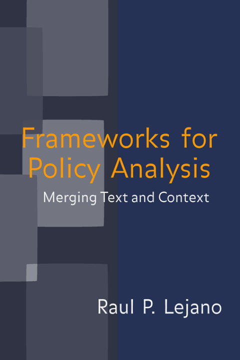 Cover image for book Frameworks for Policy Analysis