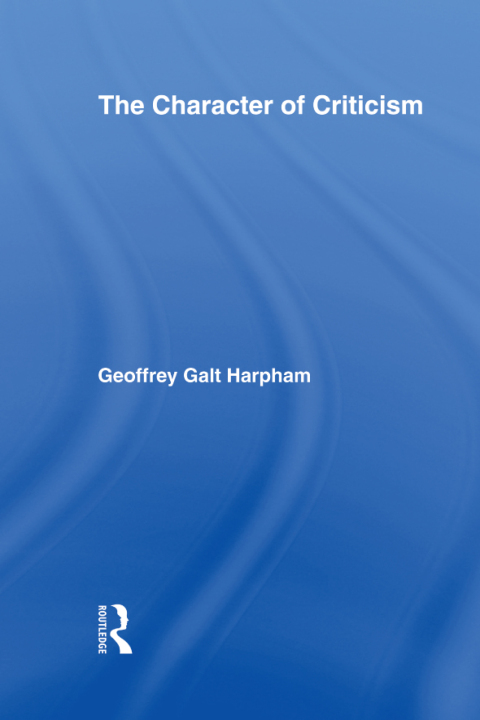 Cover image for book The Character of Criticism