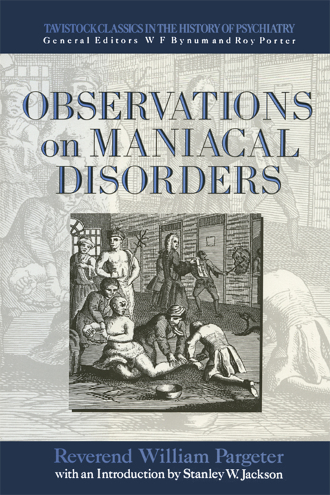 Cover image for book Observations on Maniacal Disorder